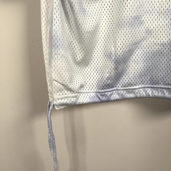 Nike Womens M NWT Sportswear Mesh Crop Top Shirt Lavender/White Icon Clash - Picture 6 of 6